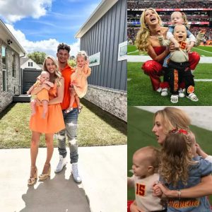 Brittany Mahomes Brings Kids to Cheer on Dad Patrick Mahomes at 2024 Super Bowl — and Bronze Promptly Falls Asleep