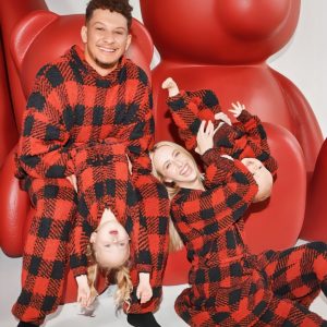 Patrick Mahomes Shares A Sweet Moment With His Wife And Two Kids In A Variety Of Outfits Led By The SKIMS Founder