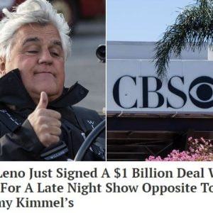 Jay Leno Inks Record-Breaking $1 Billion Deal with CBS for Late Night Show, Direct Rivalry with Jimmy Kimmel - NEWS