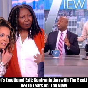 Breaking: Whoopi's Emotional Exit: Confrontation with Tim Scott Leaves Her in Tears on 'The View