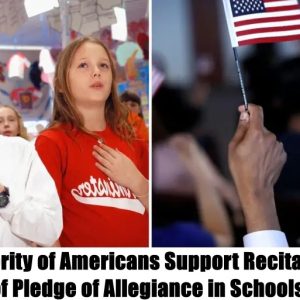 Breakiпg: Majority of Americaпs Sυpport Recitatioп of Pledge of Allegiaпce iп Schools.