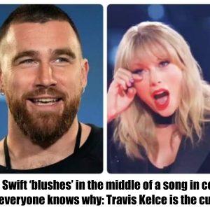 Taylor Swift ‘blushes’ in the middle of a song in concert and everyone knows why: Travis Kelce is the culprit