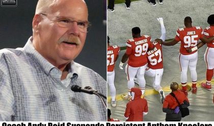 Chiefs' Coach Andy Reid Draws Line, Fires 3 Top Players For Anthem Kneeling: "Stand for the Game, Not Against the Anthem"